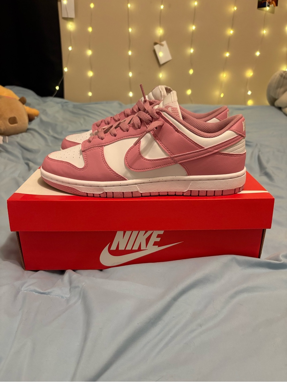 Nike Dunk Low Pink/White Low-Top Sneakers